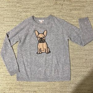 Philosophy cashmere sweater with Frenchie🐾